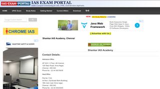 Shankar IAS Academy, Chennai | IAS EXAM PORTAL - India's Largest ...