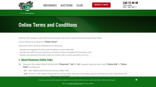 Shannons Customer Feedback Promotion - Terms and Conditions
