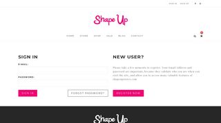 Login - ShapeUp | Shapewear