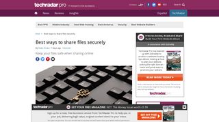 Best ways to share files securely | TechRadar
