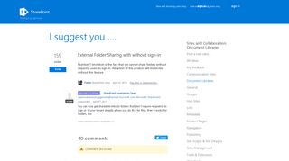 External Folder Sharing with without sign-in – SharePoint ...