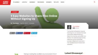 5 Easy Websites to Share Files Online Without Signing Up - MakeUseOf
