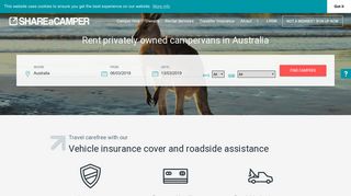 Rent privately owned campervans in Australia | SHAREaCAMPER