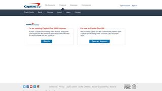 Capital One 360 - Capital One Investing - Customer Verification