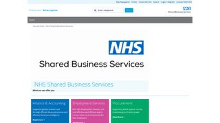NHS SBS Portal - NHS Shared Business Services