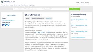 Work at Shared Imaging | CareerBuilder