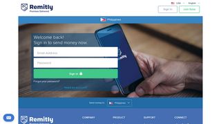 Sign in to start sending money - Remitly