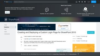 web part - Creating and Deploying a Custom Login Page for ...