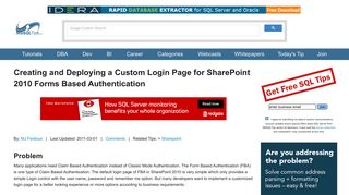 Creating and Deploying a Custom Login Page for SharePoint 2010 ...
