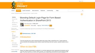 Branding Default Login Page for Form Based Authentication in ...