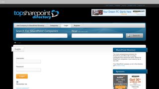 Login | SharePoint Directory | TopSharePoint.com
