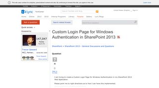 Custom Login Page for Windows Authentication in SharePoint 2013 ...