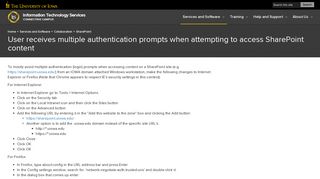 User receives multiple authentication prompts when attempting to ...
