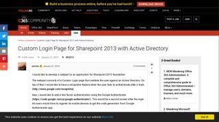 Custom Login Page for Sharepoint 2013 with Active Directory ...