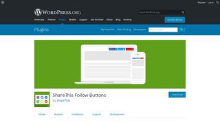ShareThis Follow Buttons | WordPress.org