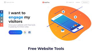 AddThis: Get more likes, shares and follows with free website tools