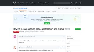 How to ingrate Google acccount for login and signup · Issue #869 ...