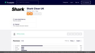 Shark Clean UK Reviews | Read Customer Service Reviews of www ...