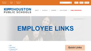 Employee Links | KIPP Houston Public Schools