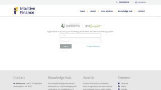 SharpSpring Login - Intuitive Finance | Financial advice