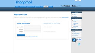 Register Free for Anonymous Email, Anonymous SMS ... - Sharpmail