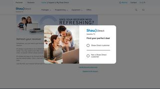 Refresh your receiver - Shaw Direct