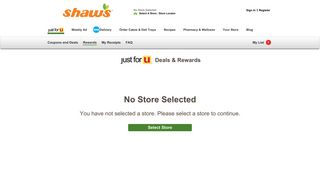 Shaws - just for U - Information