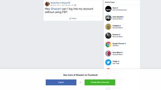 Shelah Barr - Hey Shazam can I log into my account ... - Facebook