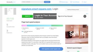 Access signature.smart-square.com. Login