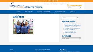 uniform - Signature HealthCARE of North Florida