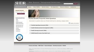 SHDR Flexible Benefits | Frequently Asked Questions