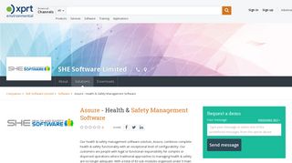 Assure - Health & Safety Management Software by SHE Software ...