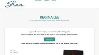 Regina Lee - Shea Mortgage