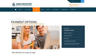 Payment Options | Sam Houston Electric