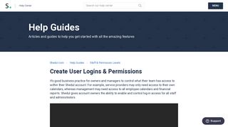 Create User Logins & Permissions – Shedul.com