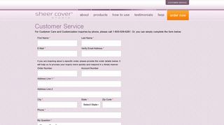 Sheer Cover Customer Service | Contact Sheer Cover Studio®