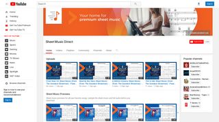 Sheet Music Direct - YouTube