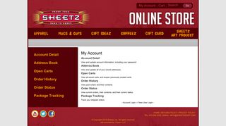 My Account - Sheetz Shop