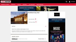 Sheffield City Hall Events & Tickets | Map, Travel & Concert Details ...