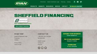 Sheffield Financing | RYAN Turf Renovation Equipment
