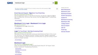 blackboard login - GMX - Search Engine