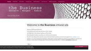 the Business | Staff Intranet - Sheffield Hallam University