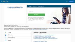 Sheffield Financial: Login, Bill Pay, Customer Service and Care Sign-In