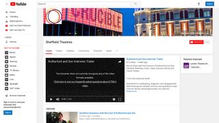 Sheffield Theatres - YouTube