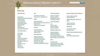 Sitemap - Shelby County Sheriff's Office