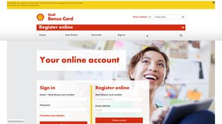 Sign in to my Account - Shell Bonus Card HK ... - CLUBSMART Online
