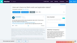 How can I check my Shell credit card application status? - WalletHub