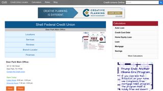 Shell Federal Credit Union - Deer Park, TX - Credit Unions Online