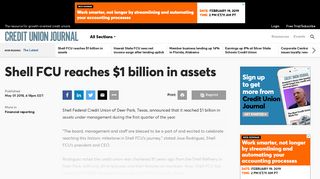 Shell Federal Credit Union reaches $1 billion in assets | Credit Union ...