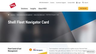 Shell Fleet Navigator Card | Fleet Cards & Fuel Management ...